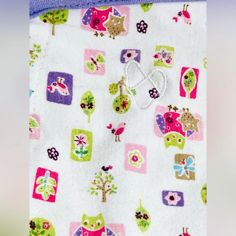 SwaddleMe Cotton Swaddle Wrap Sack Woodland Owl Print 0-3M Baby Sleep
